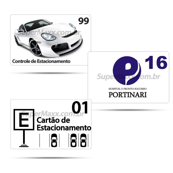 Cartão para controle de estacionamento