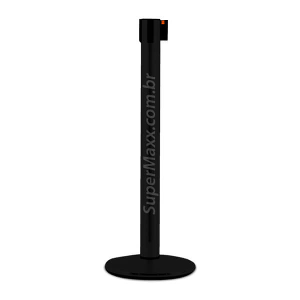 Pedestal preto com fita retrail